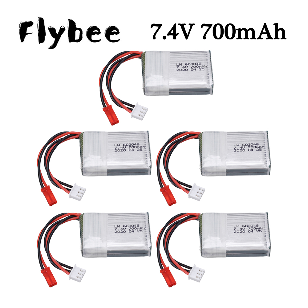 Drone Battery Connector - Baterai Lipo 7.4V 700mAh 25c untuk