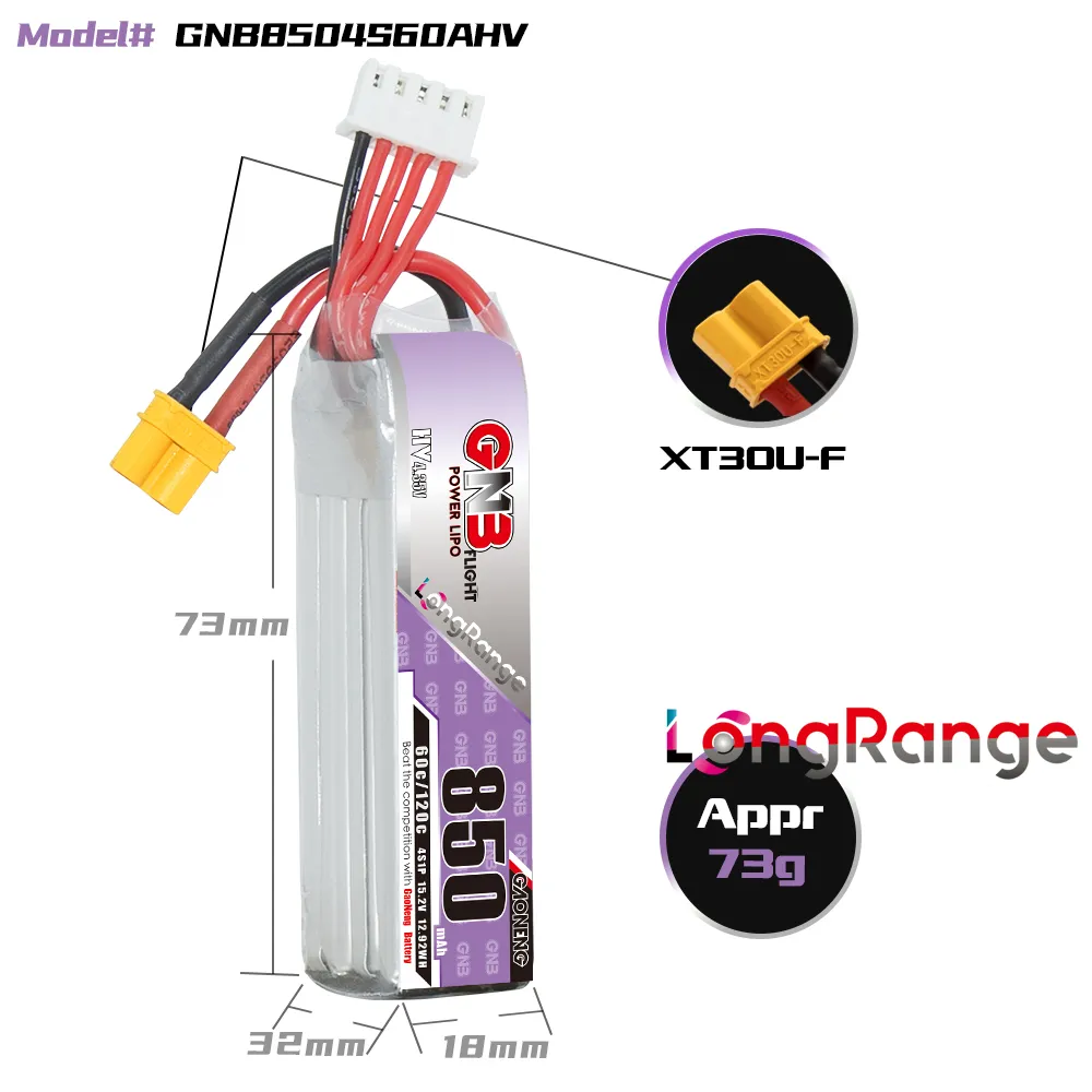 Baterai LiPo GAONENG GNB 850mA - Drone Battery 3S ulasan dan harga
