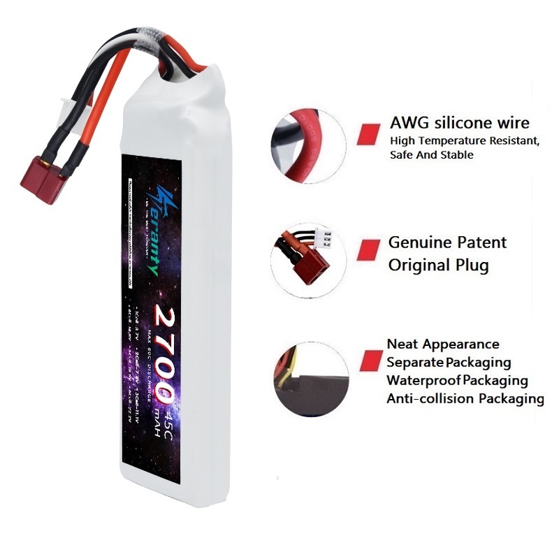 1/3 buah 2S 7.4V baterai Lipo  - Drone Battery Connector ulasan dan harga