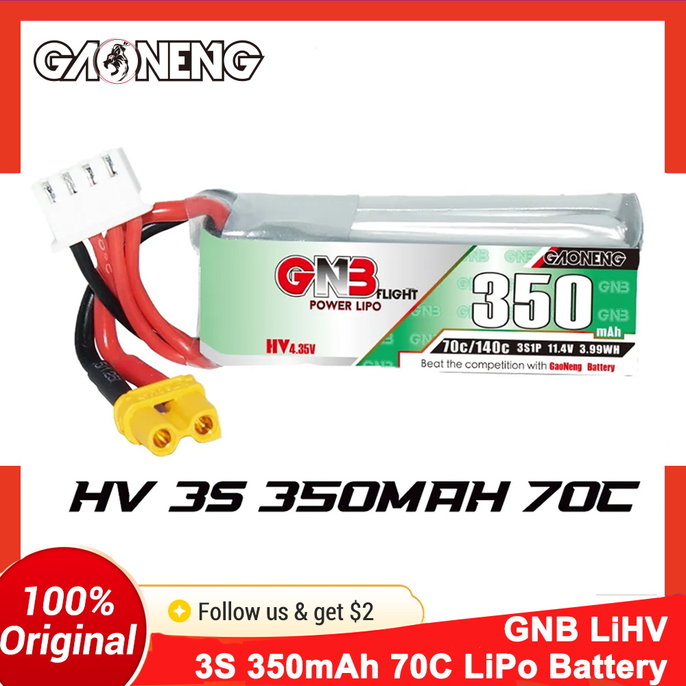 Baterai LiPo Gaoneng GNB 350mA - Drone Battery 3S ulasan dan harga