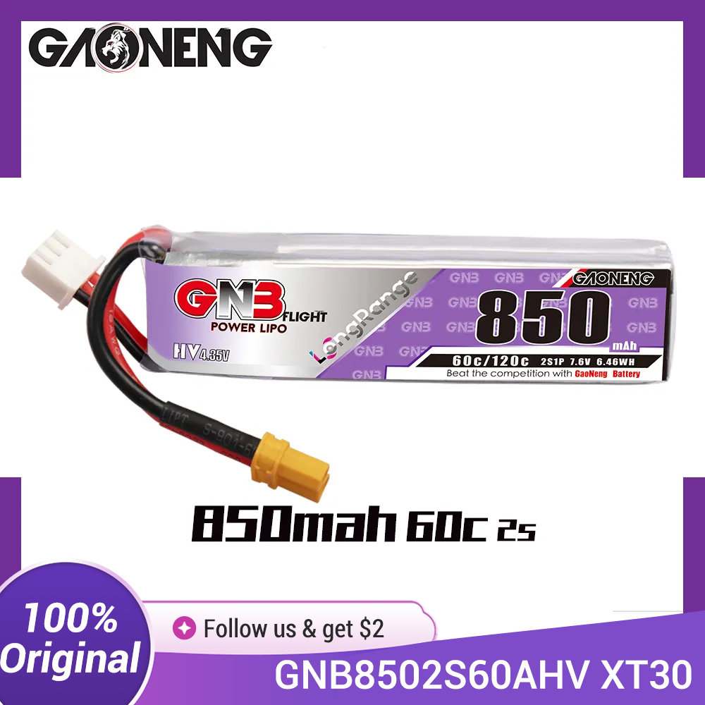 Baterai LiPo GAONENG GNB 850mA - Drone Battery 3S ulasan dan harga